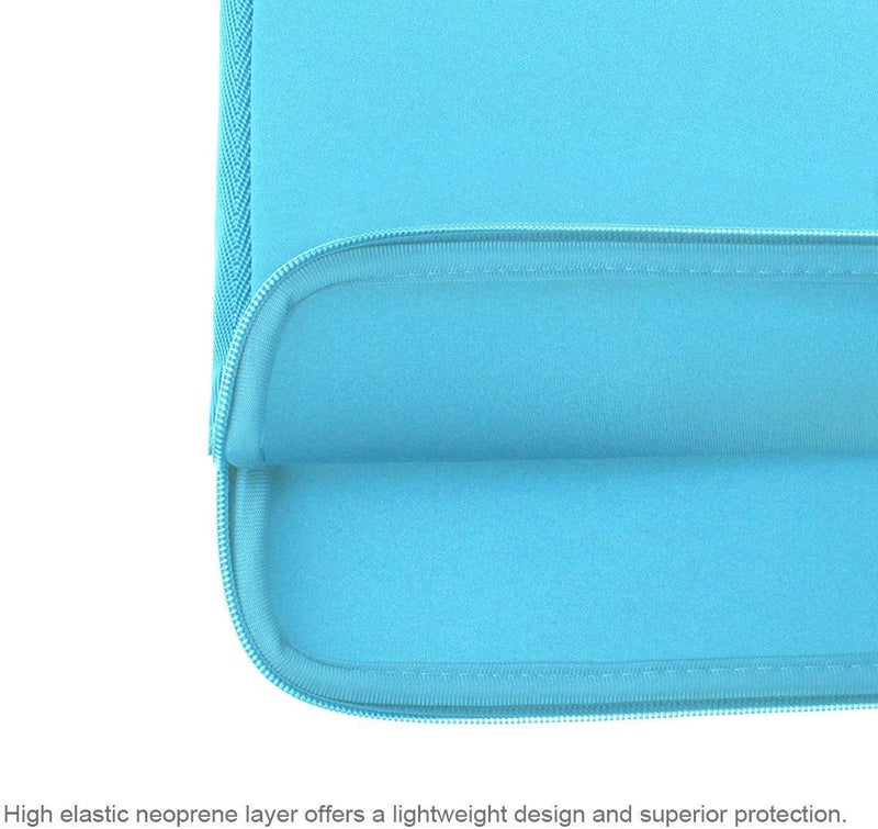 Arvok 11 11.6 12 Inch Laptop Sleeve Case for MacBook Air 12, Water-Resistant Neoprene Notebook Computer Tablet Sleeve, Carrying Bag Cover for Chromebook/HP/Dell/Lenovo/Asus/Acer, Baby Blue - Image 3